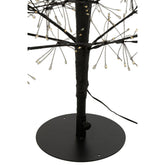 Kerstboom Led Warm Witte Lichten Ijzer Zwart Large H180cm van J-Line, in een feestelijk gestylede setting