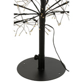 Kerstboom Led Warm Witte Lichten Ijzer Zwart Medium H120cm van J-Line, in een feestelijk gestylede setting