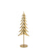 Kerstboom Op Stam Metaal Goud Medium van J-Line, slanke gouden boom op stam van 100,5cm hoog