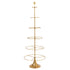 Kerstboom Open Frame Metaal Goud van J-Line, open gouden frame met vijf ringen en ster, 196cm
