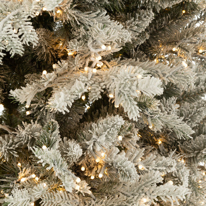 Kerstboom + Sneeuw 3000led Lichtjes Plastiek Wit - Kerstboom - J-Line - livinglovely.nl
