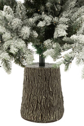 Kerstboom + Sneeuw 3000led Lichtjes Plastiek Wit - Kerstboom - J-Line - livinglovely.nl