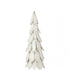Kerstboom Stukken Hout Wit Medium H80cm van J-Line, witte kerstboom van hout, volledig in beeld