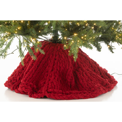 Kerstboomrok in kerstrood van J-Line met cadeaus eromheen