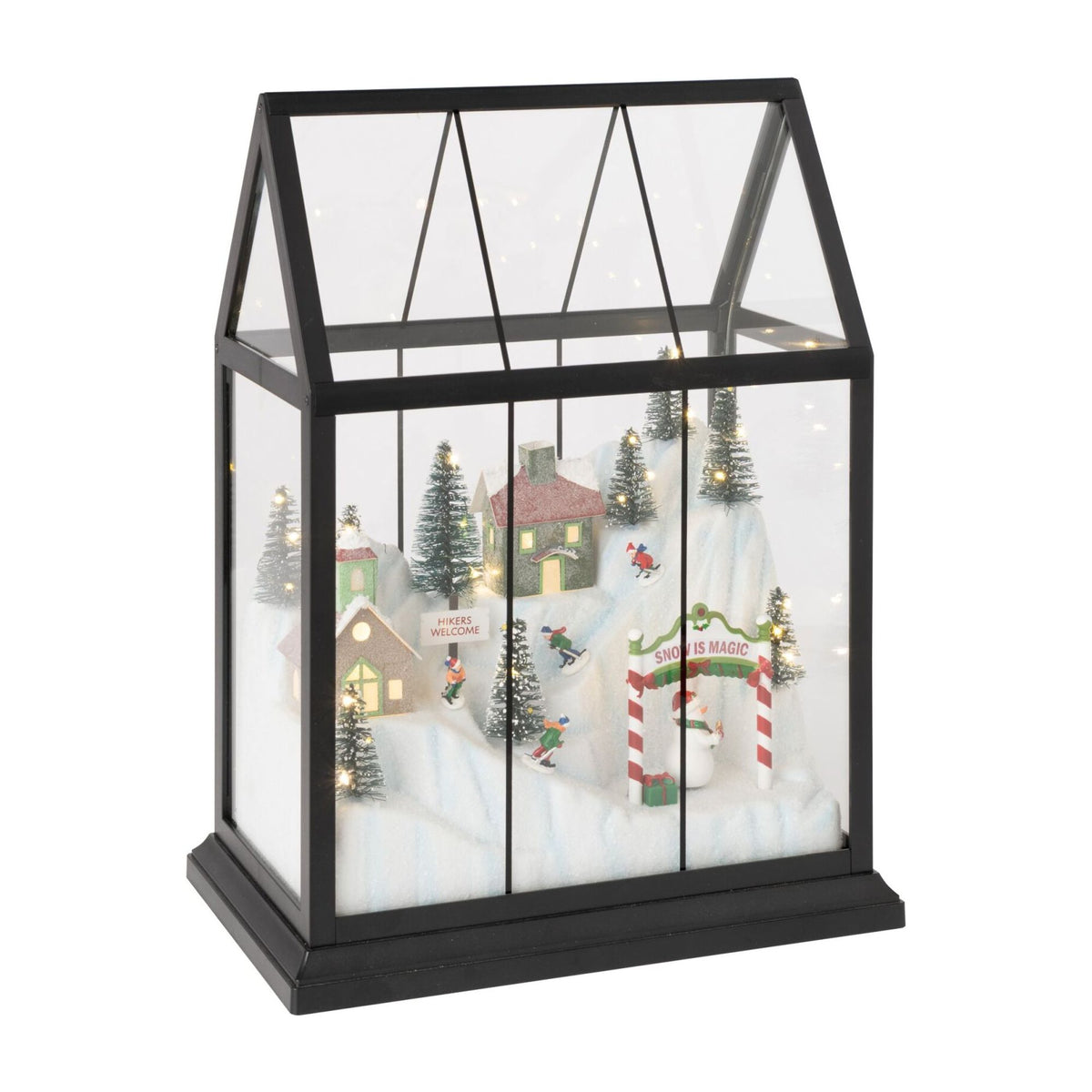 Kerstdorp Led Glas Multicolor Medium J-Line