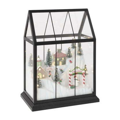 Kerstdorp Led Glas Multicolor Medium J-Line