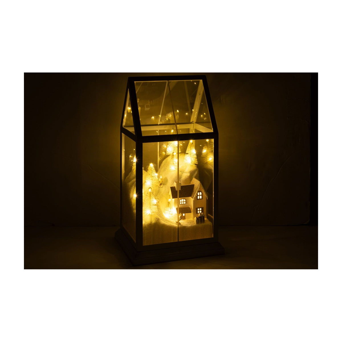 Kerstdorp Led Glas Wit/Goud Small J-Line
