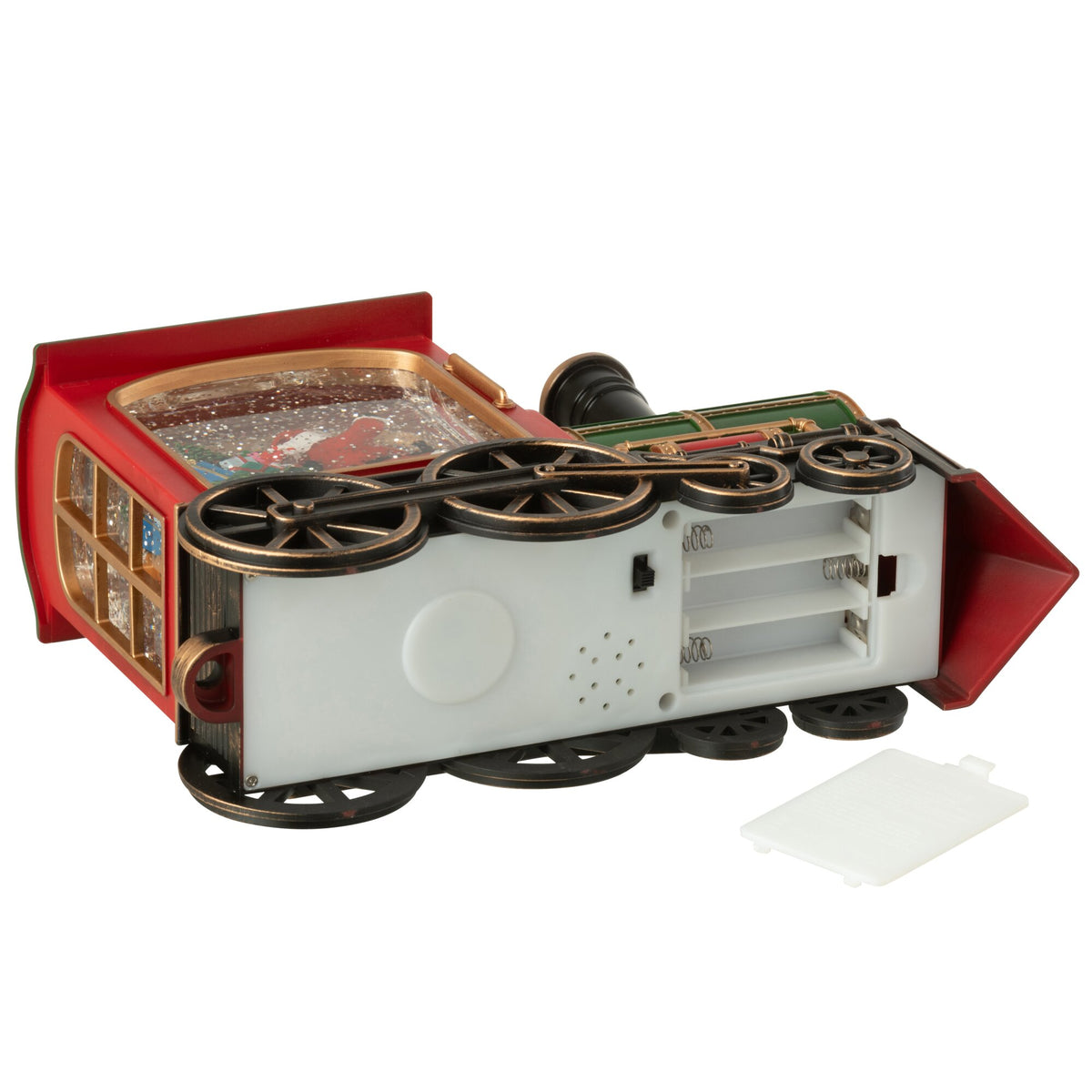 Wagons van de kersttrein van J-Line met kerstdecoratie