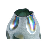 Kloi Green Solid Glass Vase Oily And Sandblasted L Dia 22,5cmxH33,5cm PTMD - Vaas - PTMD - livinglovely.nl