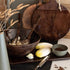 Kom Mango Hout Bruin Large , Kom , J-Line , livinglovely.nl