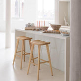 Kom Mango Hout Wit Medium - Kom - J-Line - livinglovely.nl