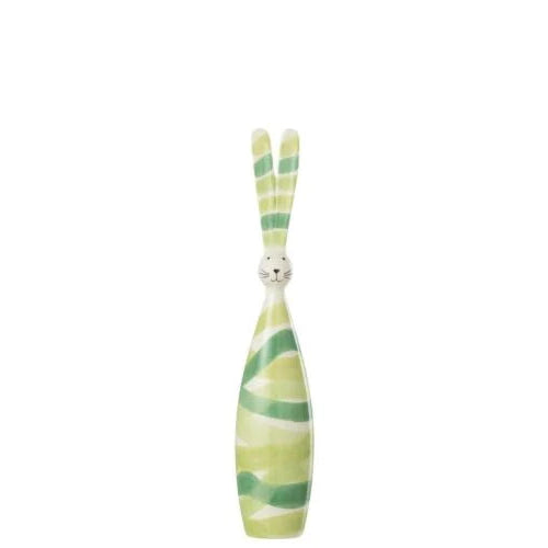 Konijn Lijnen Dolomiet Groen Mix 36cm Small - Paas - J-Line - livinglovely.nl