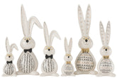 Konijn Robert Ker Mix Large Set van 2 - Paas - J-Line - livinglovely.nl
