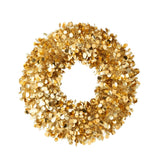 Krans Sparkling Polystyreen Goud Large van J-Line, grote glinsterende kerstkrans in goud van polystyreen