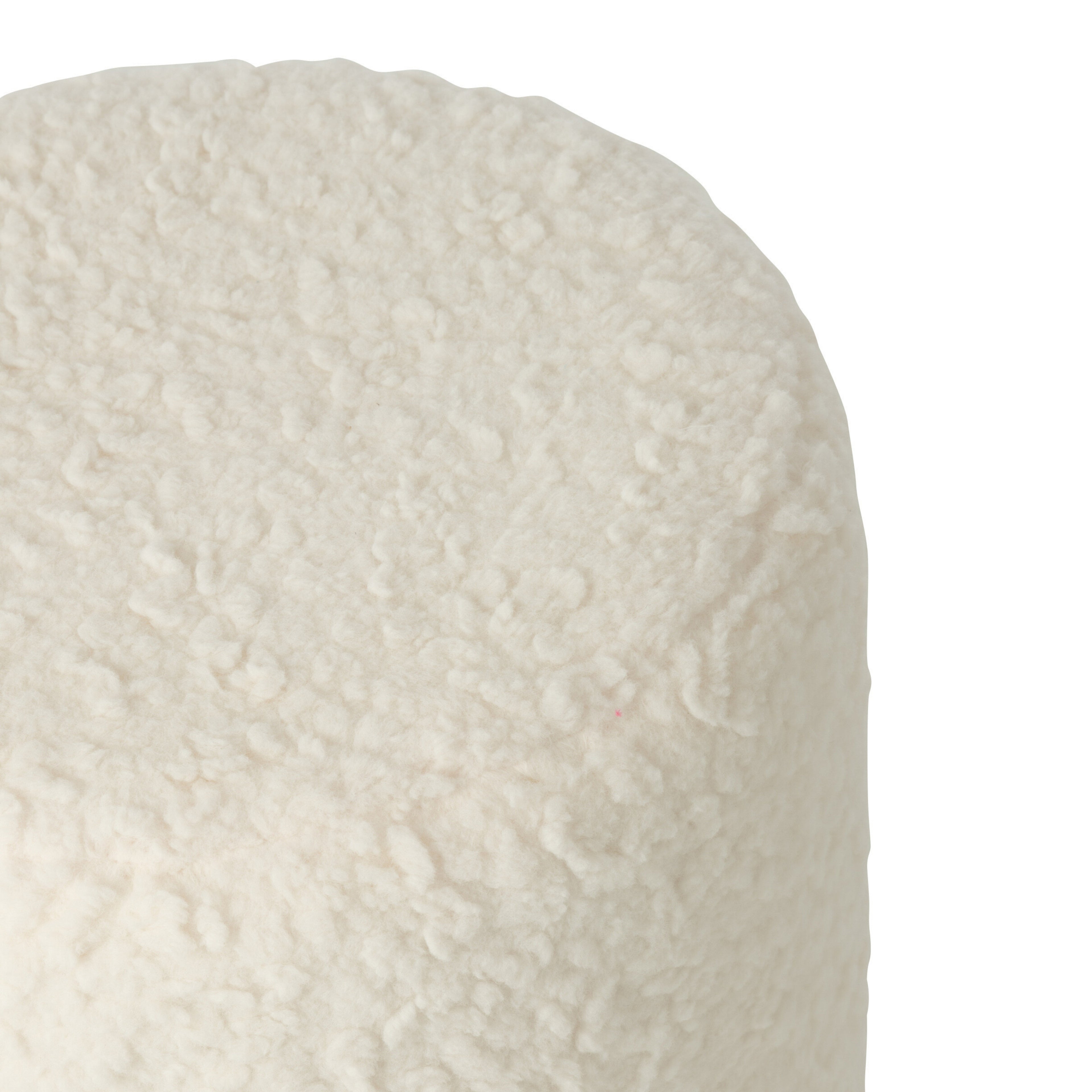 Kruk Bont Mdf Wit - Kruk - J-Line - livinglovely.nl