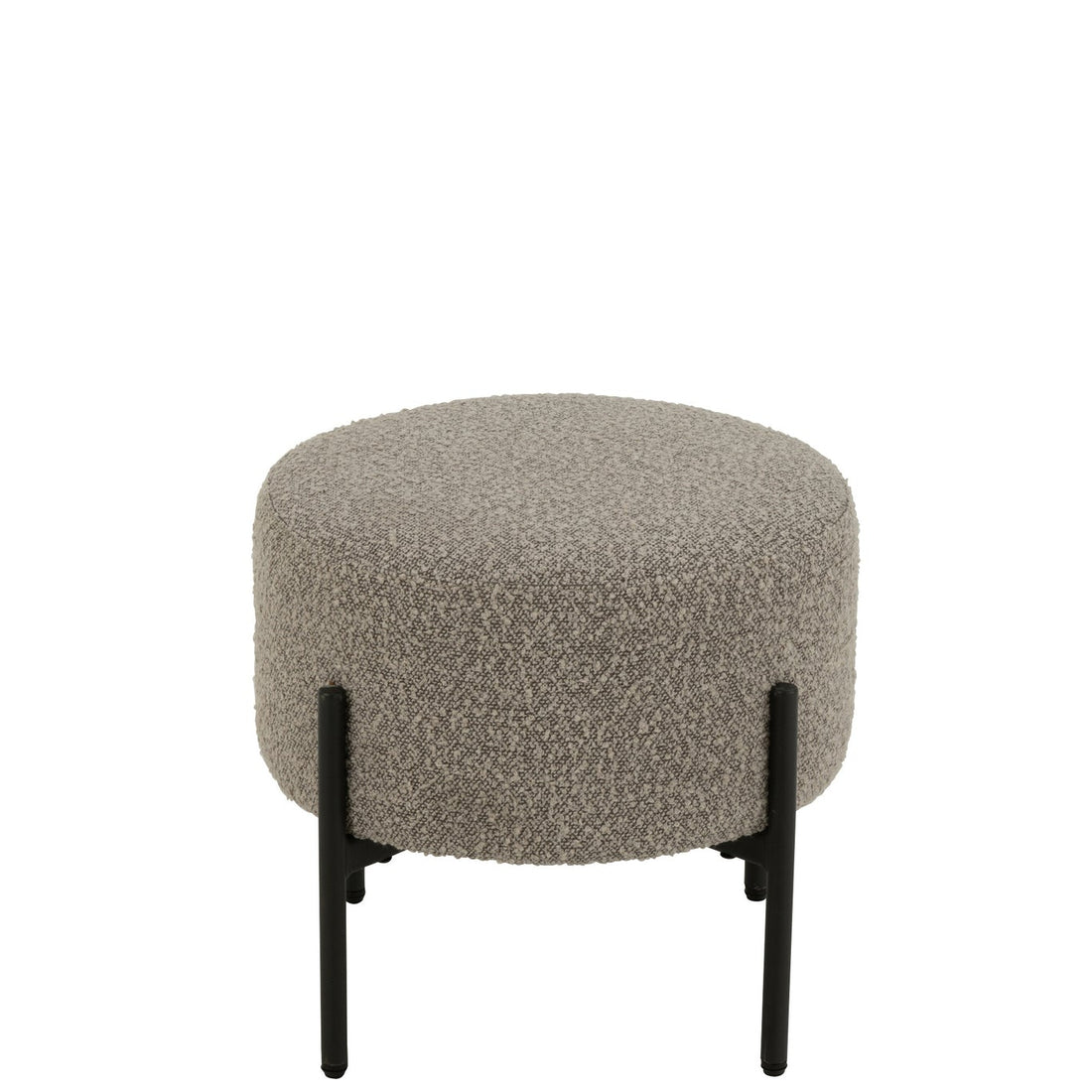 Kruk Boucle Multiplex/Polyester Grijs/Zwart J-Line