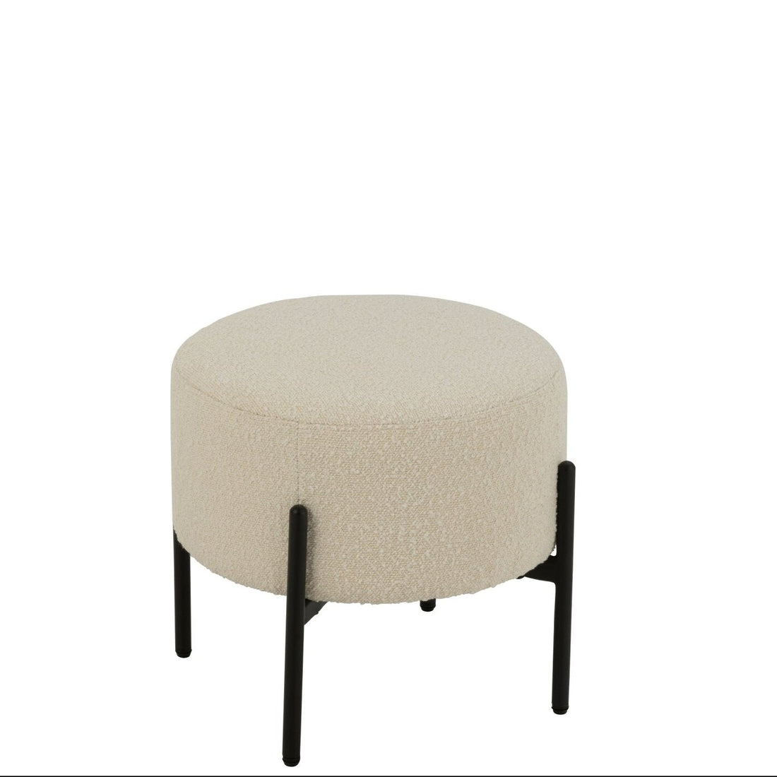 Kruk Boucle Multiplex/Polyester Wit/Zwart J-Line