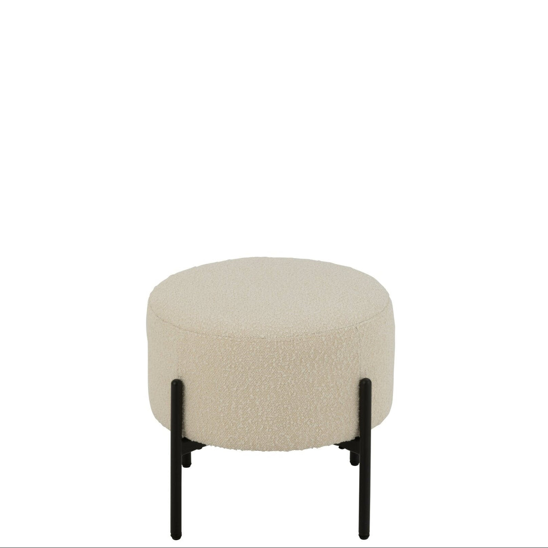 Kruk Boucle Multiplex/Polyester Wit/Zwart J-Line