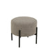 Kruk Boucle Multiplex/Polyester Grijs/Zwart - Kruk - J-Line - livinglovely.nl