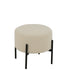 Kruk Boucle Multiplex/Polyester Wit/Zwart J-Line - Kruk - J-Line - livinglovely.nl