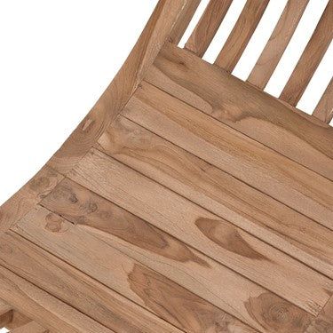Teakhouten kruk Cleopatra Small in een naturel interieur