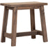 Kruk Easy van MUST Living in naturel, gerecycled teakhout, volledig in beeld op een neutrale achtergrond