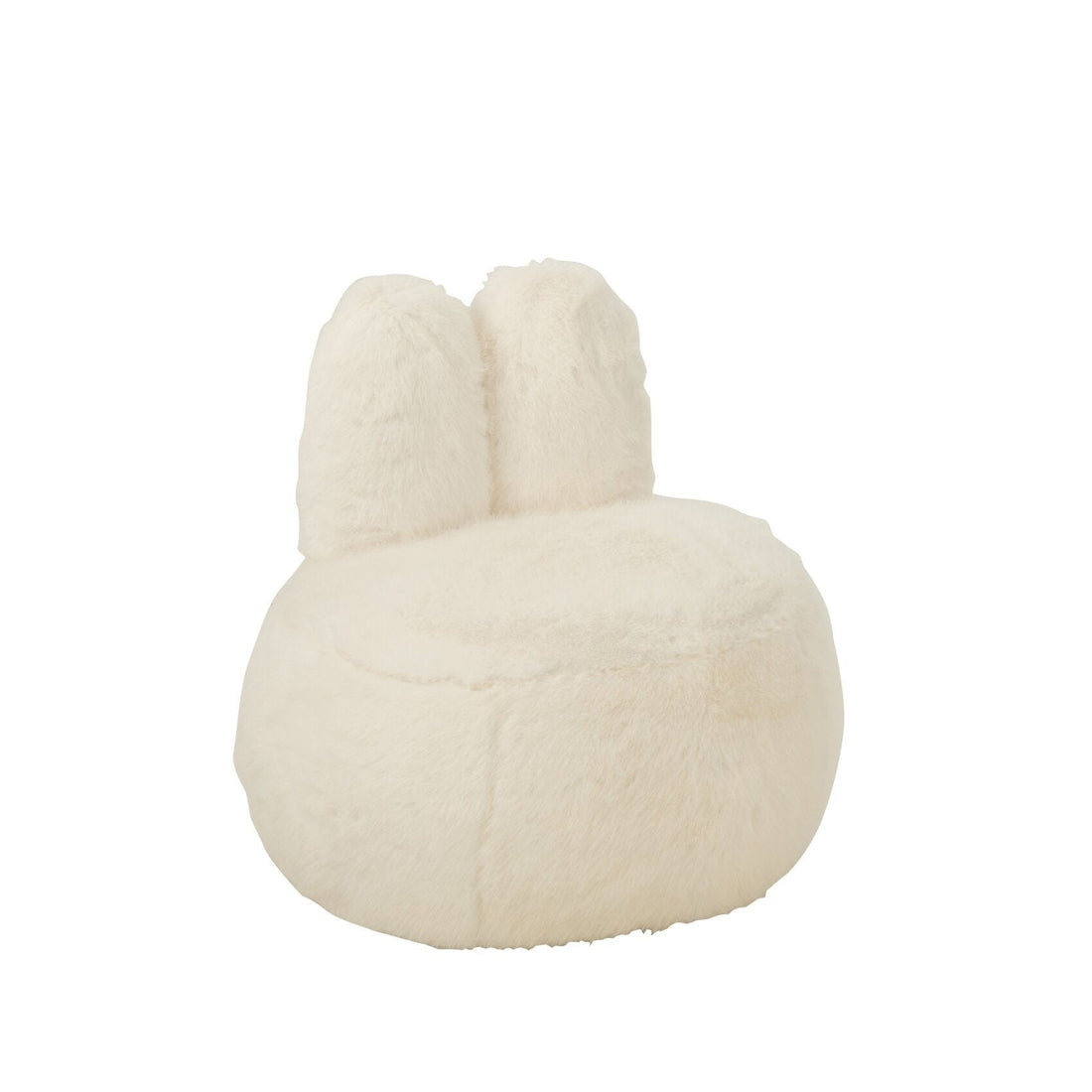 Kruk Fur With Bunny Ears Hout Wit J-Line