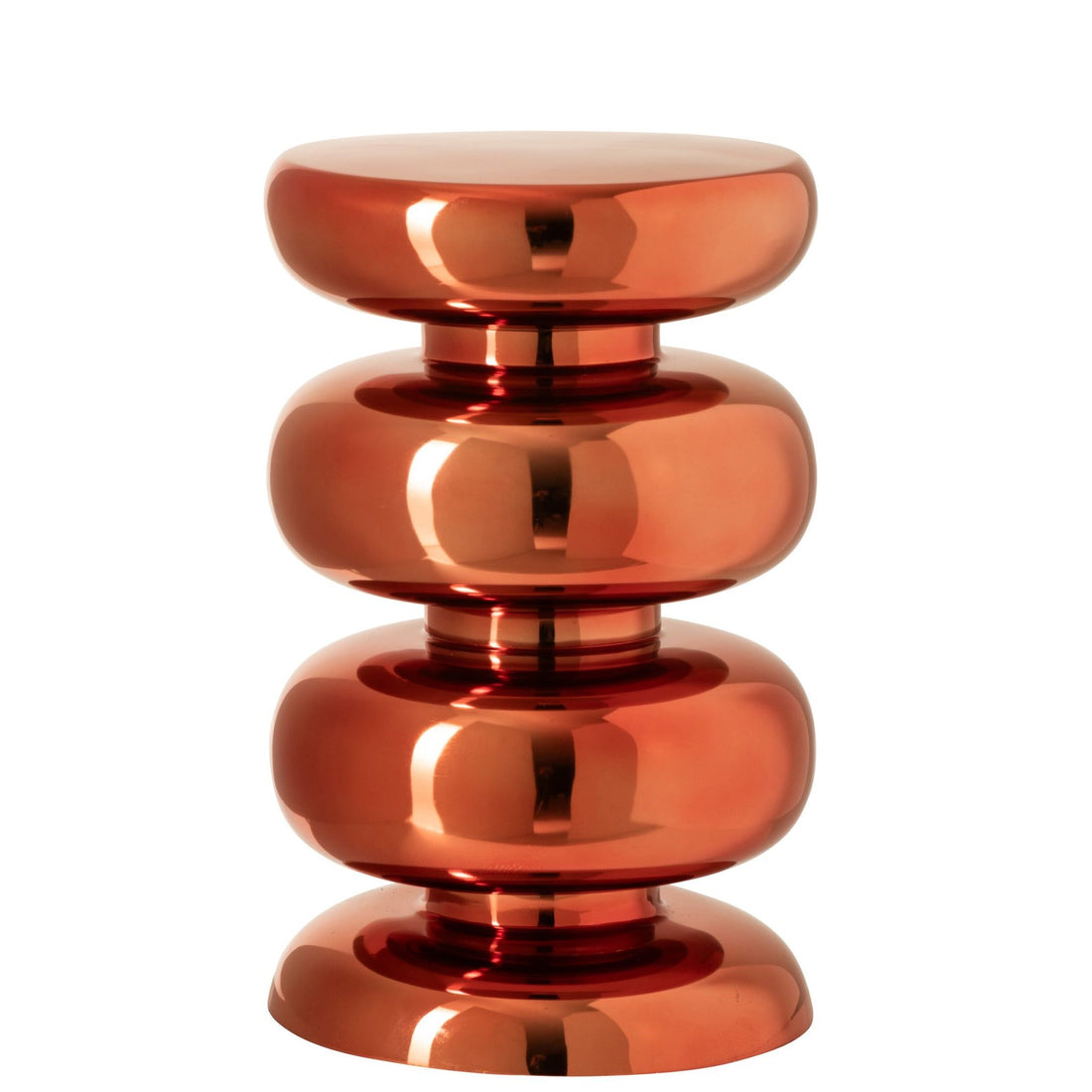 Kruk Glanzend Rond Metaal Neon Oranje J-Line