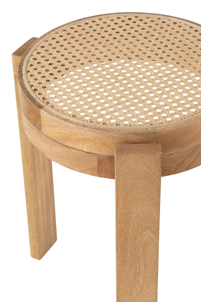 Kruk Pune Mangohout Naturel - Kruk - J-Line - livinglovely.nl
