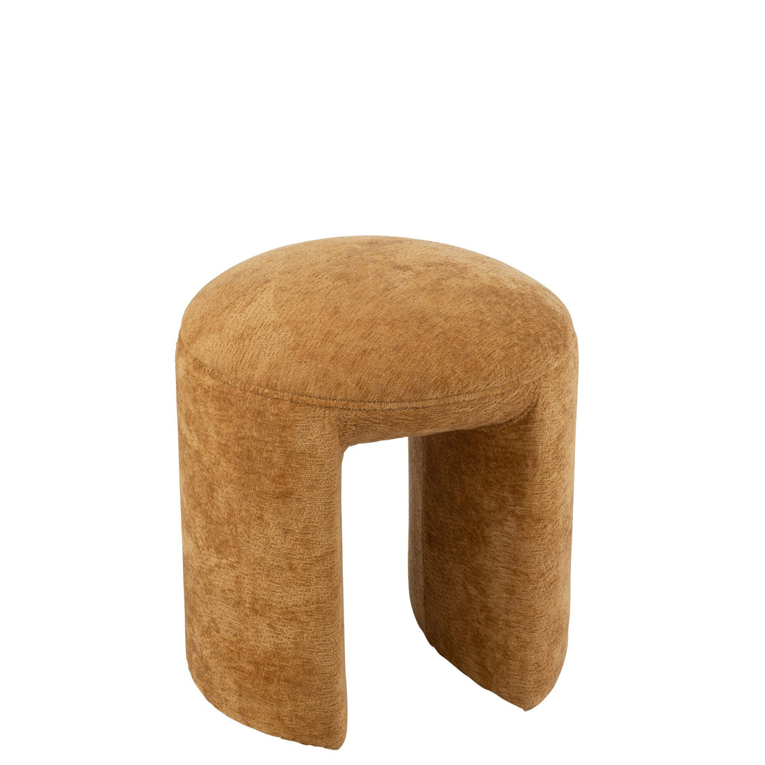 Kruk Rond Textiel Oker J-Line