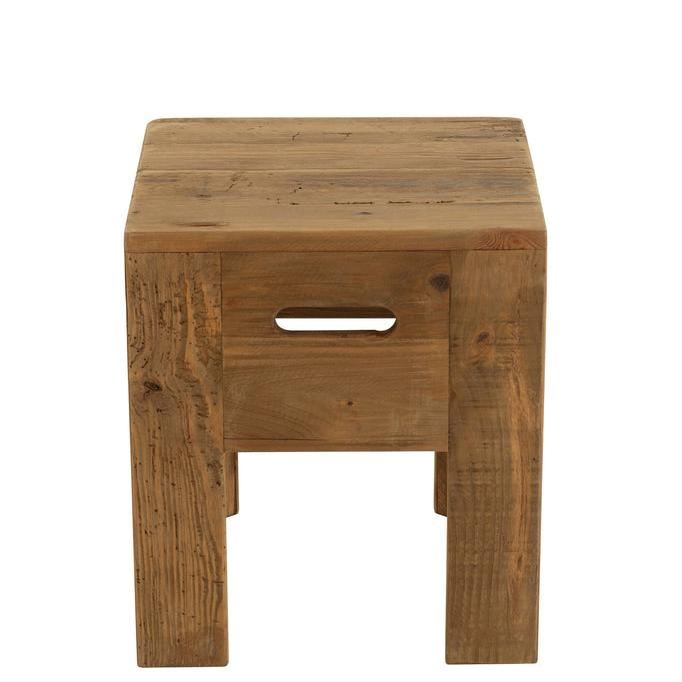 Kruk Will Dennenhout Bruin - Kruk - J-Line - livinglovely.nl