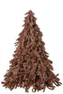 Fluffy kunstkerstboom van J-Line in camel, 180cm hoog met zachte polyester afwerking