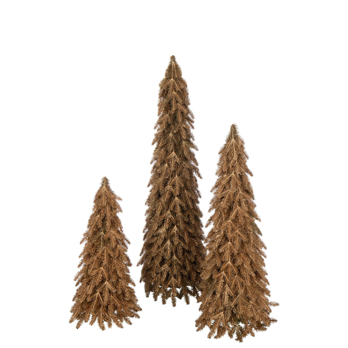 Kunstkerstboom van J-Line in goudkleur, 95cm hoog met fijne vertakking, als kerstdecoratie in huis