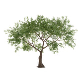 Kunstolijfboom Kunststof Groen Bruin van J-Line, grote olijfboom van 220cm met brede kroon