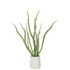 Kunstvetplant In Pot Groen van J-Line, vetplant met dikke bladeren van 92cm hoog