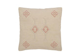 Kussen Diamanten + Pijlen Katoen Creme/Roze - Kussen - J-Line - livinglovely.nl