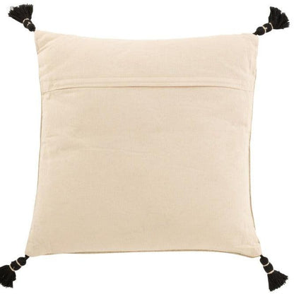 Kussen Grafische Vormen Vierkant Katoen Grijs - Kussen - J-Line - livinglovely.nl