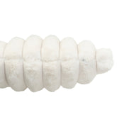 Kussen Large Corduroy Wit van J-Line van opzij, waardoor de dikte van 18 cm goed zichtbaar is