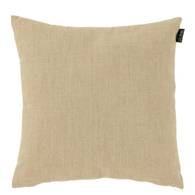 Kussen Outdoor Polyethyleen Beige - Outdoor kussen - J-Line - livinglovely.nl