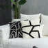 Kussen Streep - wit/zwart - Kussen - J-Line - livinglovely.nl