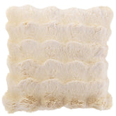 Kussen Wave Polyester Crème 45x45cm - kussen - J-Line - livinglovely.nl