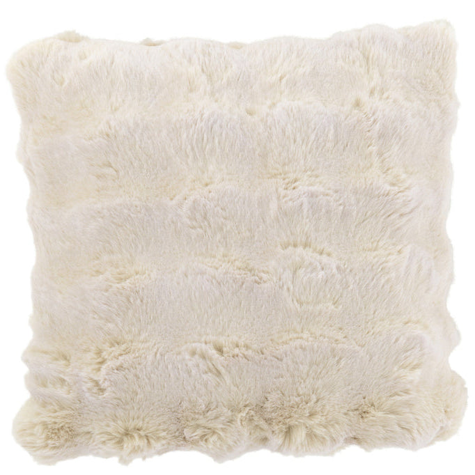 Kussen Wave Polyester Ivoor 45x45cm - Kussen - J-Line - livinglovely.nl