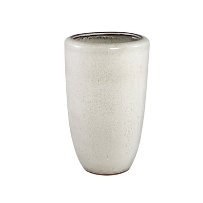 Kyleigh Beige Round Ceramic Pot Smooth High L 35.x58cm PTMD - Pot - PTMD - livinglovely.nl