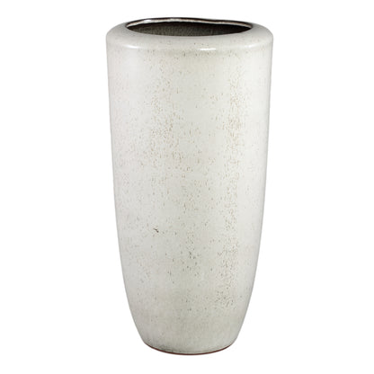 Kyleigh Beige Round Ceramic Pot Smooth High XL Dia37.5xH77cm PTMD - Pot - PTMD - livinglovely.nl