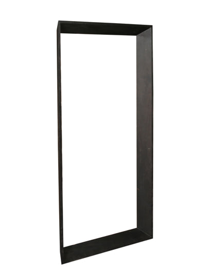 Kyro Black Acacia Wood Rectangle Mirror Large - - PTMD - livinglovely.nl