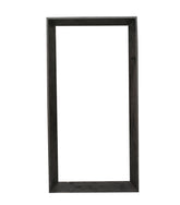 Kyro Black Acacia Wood Rectangle Mirror Large - - PTMD - livinglovely.nl