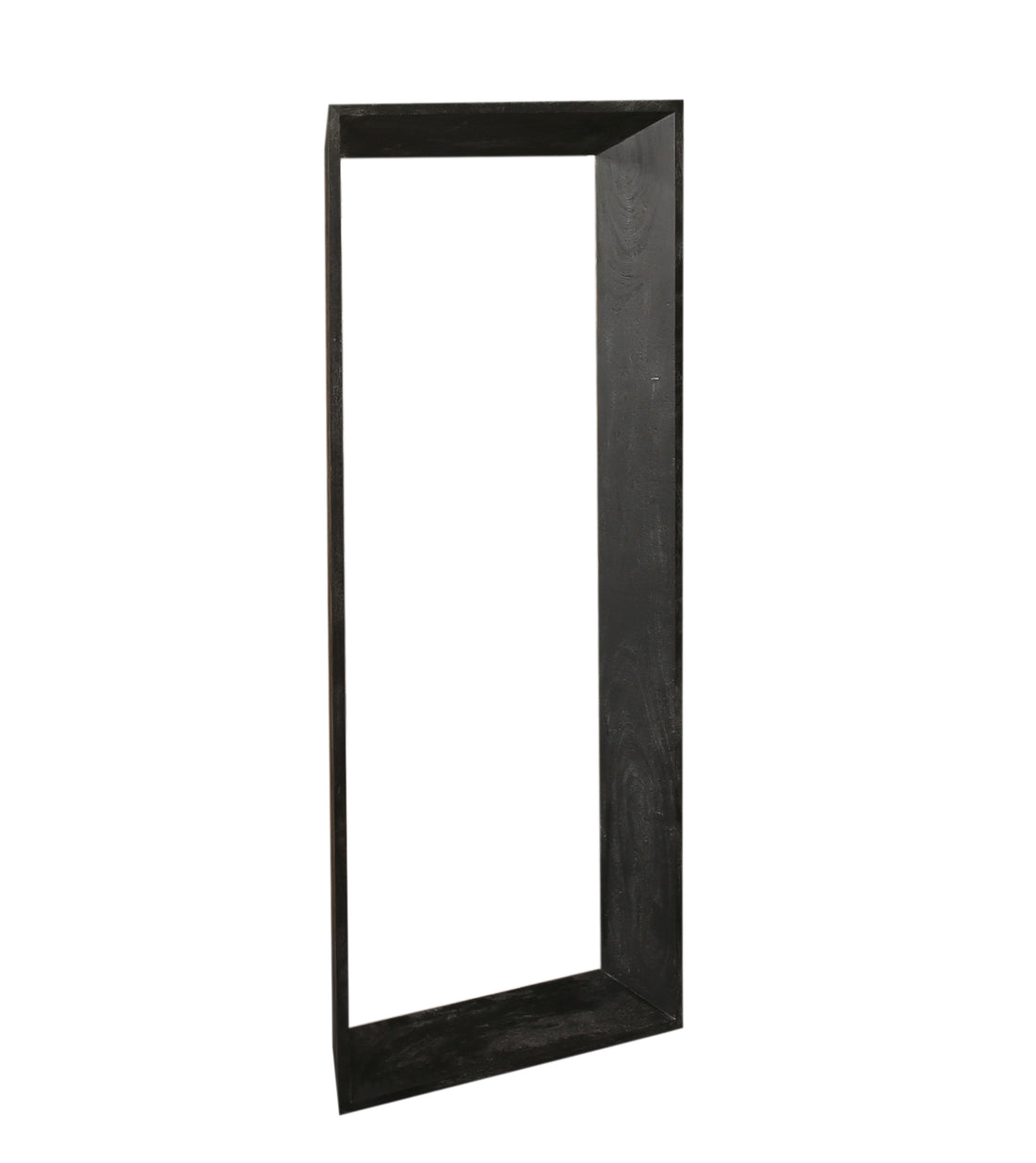 Kyro Black Acacia Wood Rectangle Mirror Small PTMD - Spiegel - PTMD - livinglovely.nl