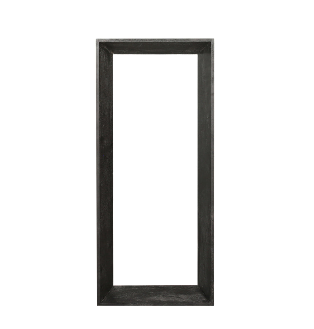 Kyro Black Acacia Wood Rectangle Mirror Small PTMD - Spiegel - PTMD - livinglovely.nl