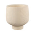 Laim Cream Cement Round Pot Dots Pattern BaseXXL Dia40xH40cm PTMD - Pot - PTMD - livinglovely.nl