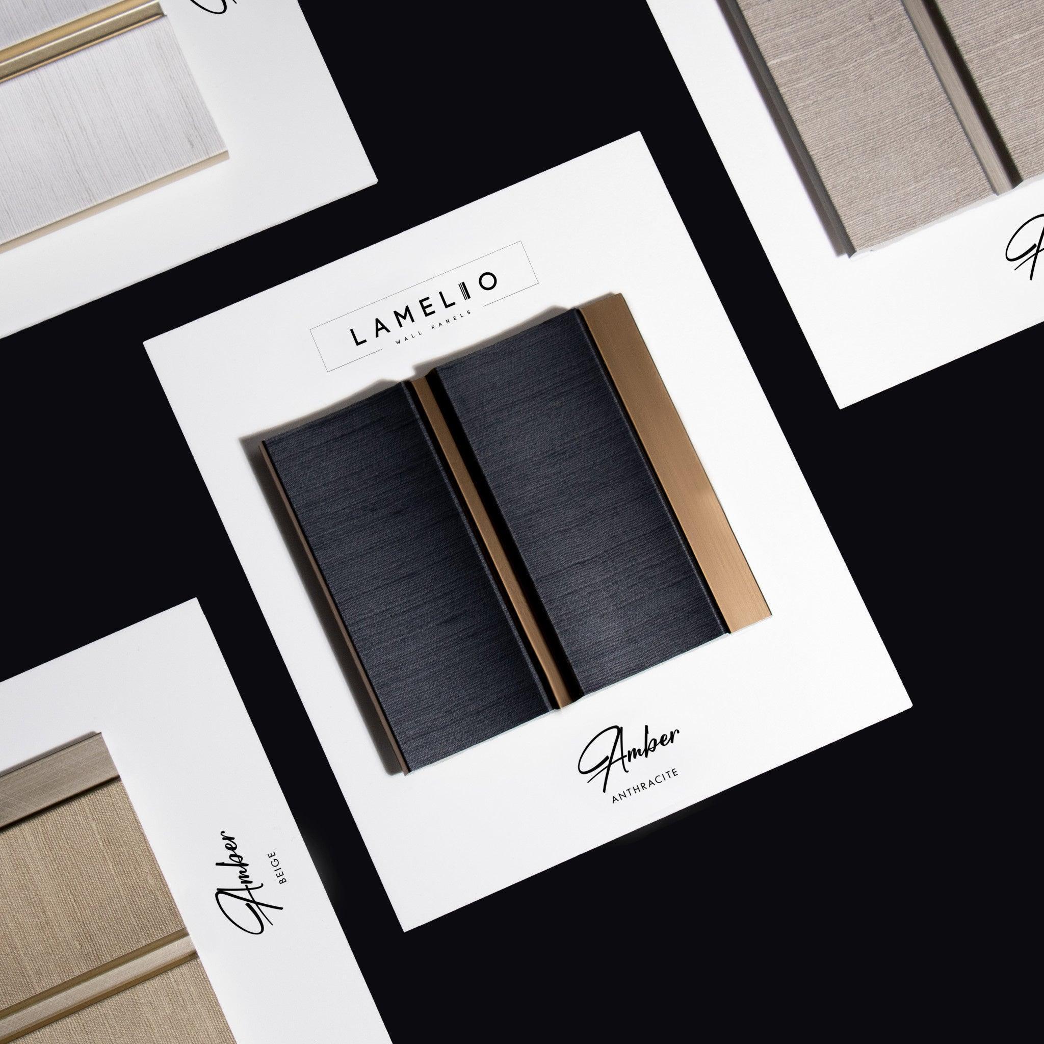 Lamelio 3D wandpaneel - Amber Antraciet - Lamelio - Lamelio - livinglovely.nl